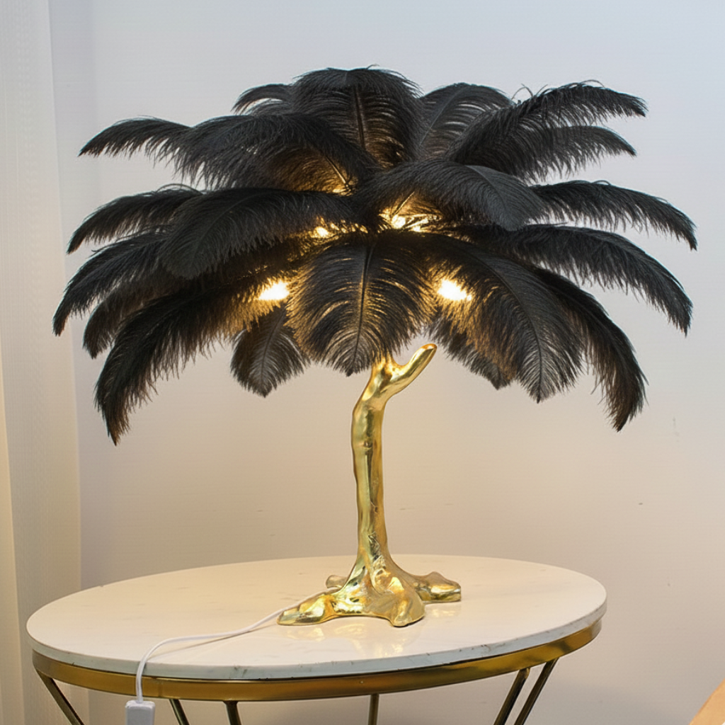 Virel Feather Floor Lamp