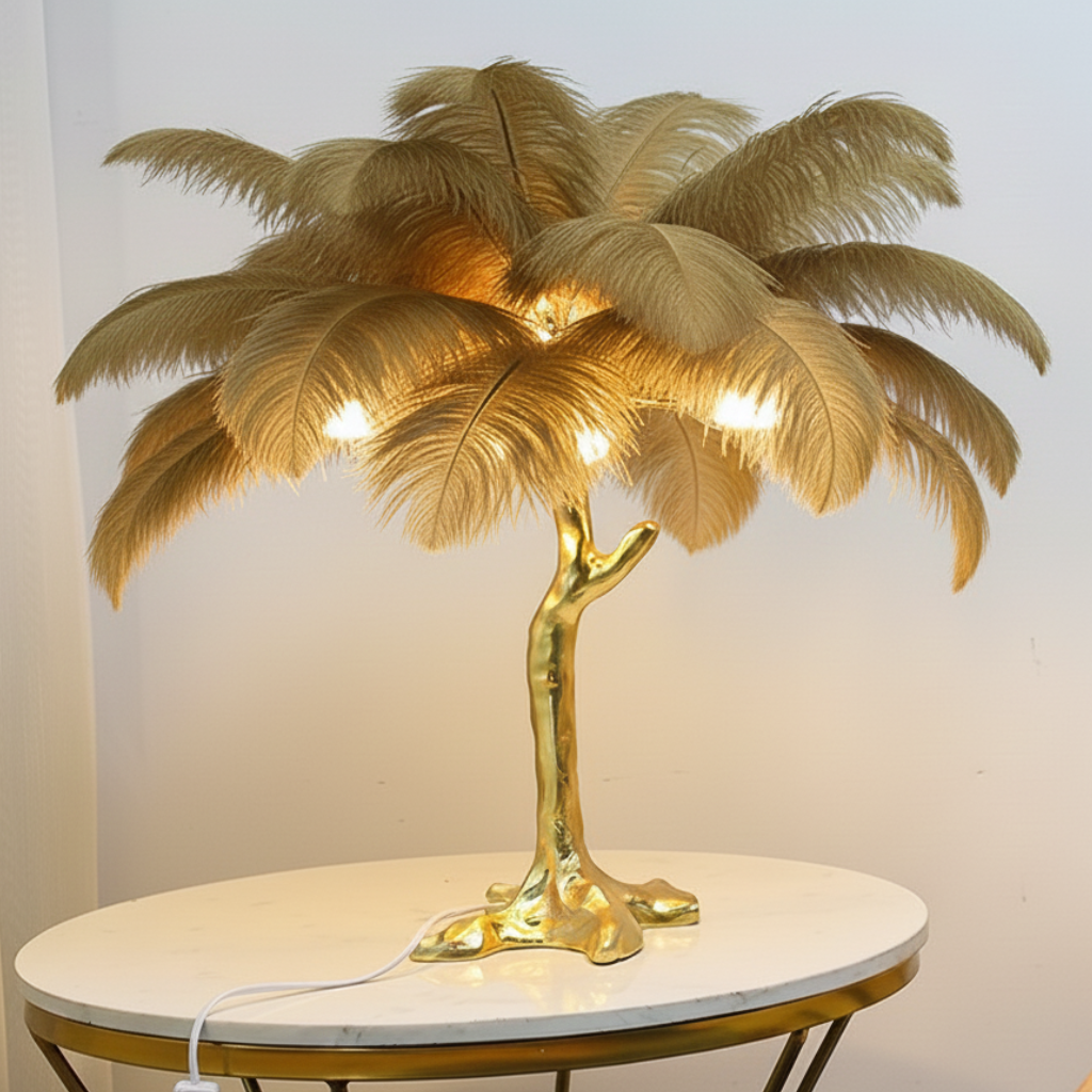 Virel Feather Floor Lamp