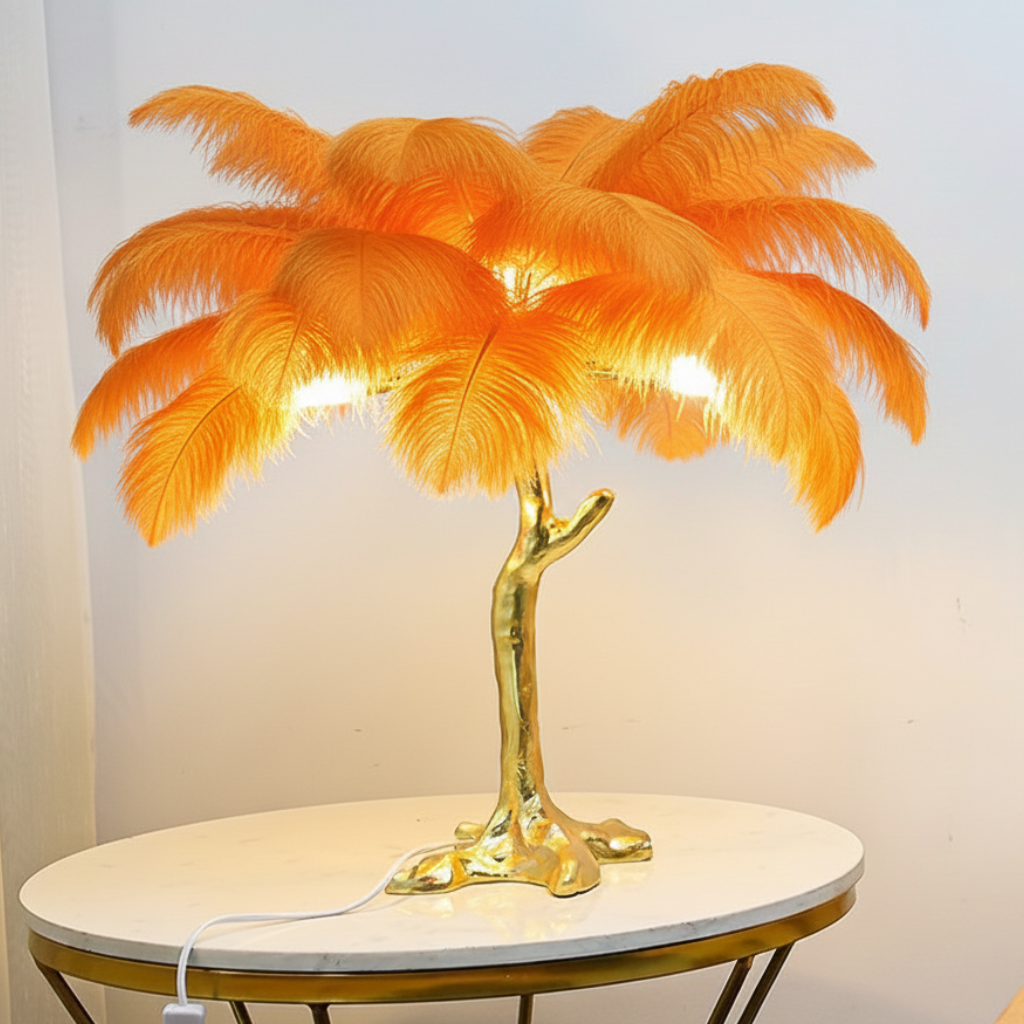 Virel Feather Floor Lamp