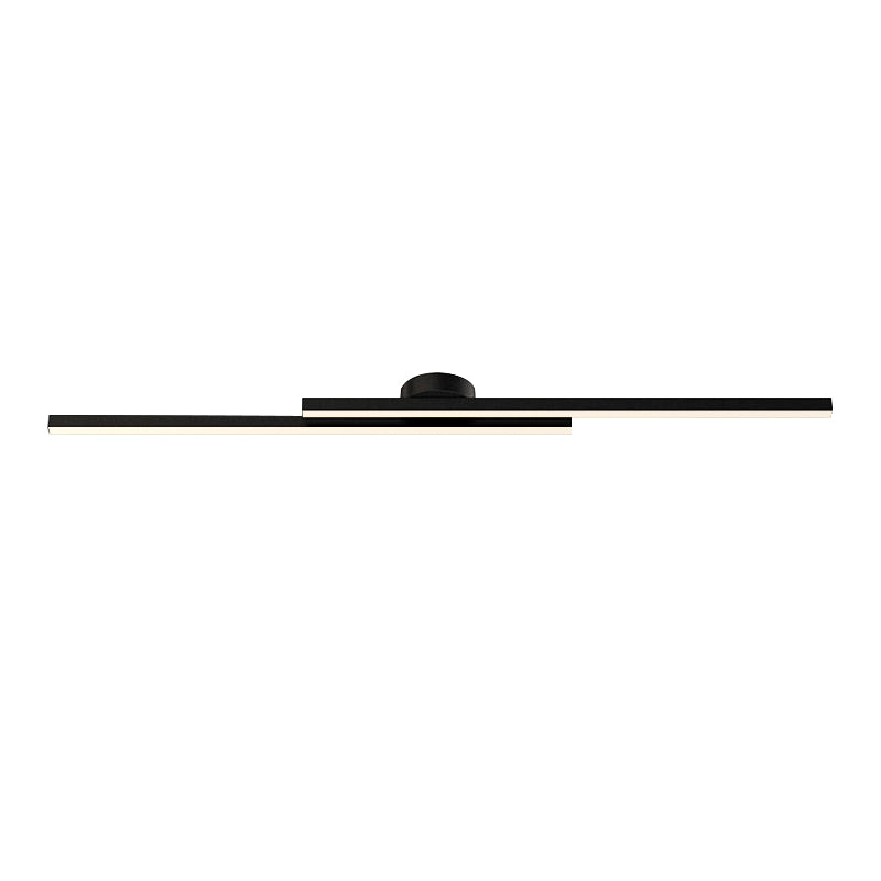 Black strip ceiling light adjustable temperature — GildNest UK