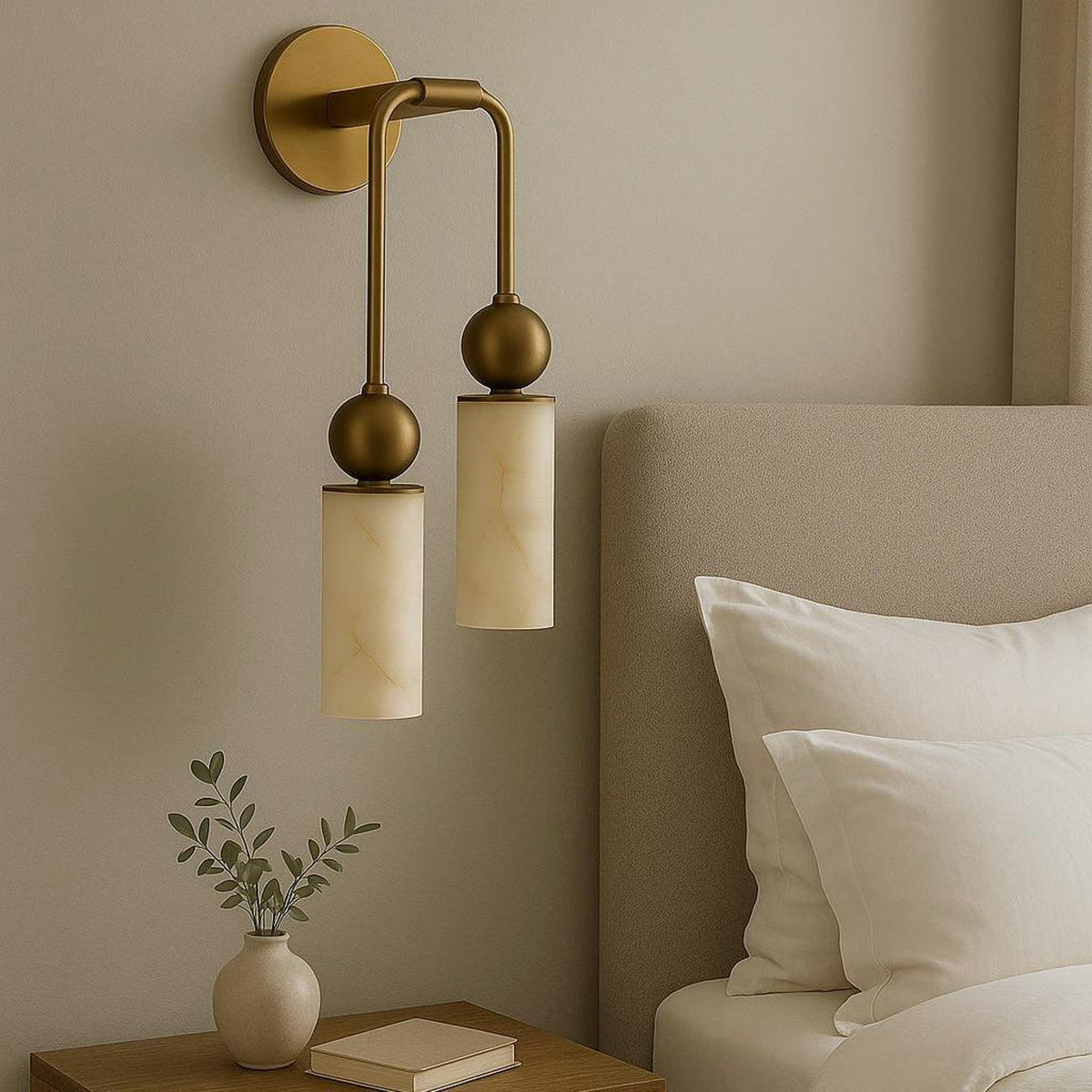 Harlin Alabaster Wall Light