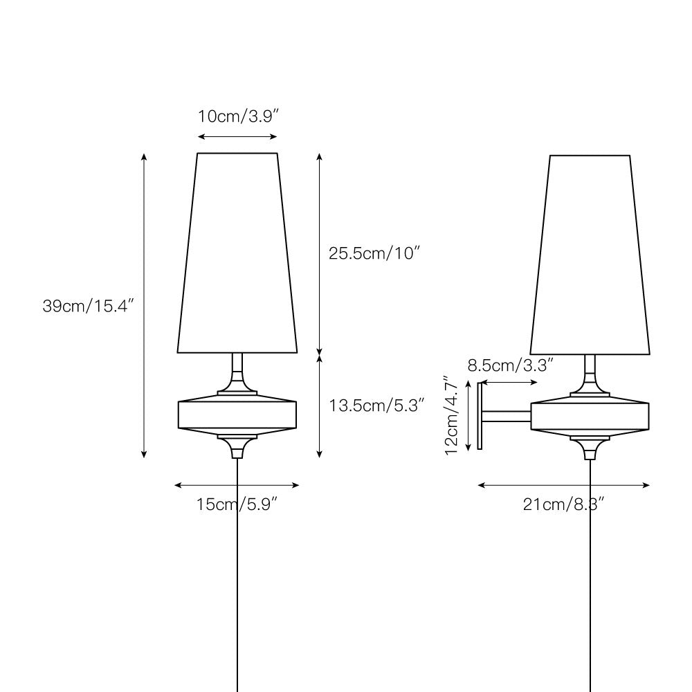 Hour Rho Plug-In Wall Light