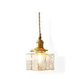 Jewel Glass & Brass Pendant Light