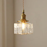 Jewel Glass & Brass Pendant Light