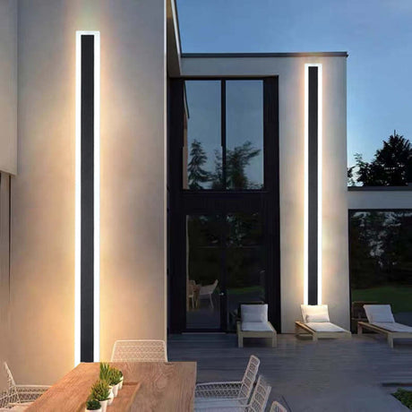 Vynn Linear Outdoor Wall Light dimmable motion sensor