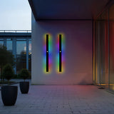 Silex linear outdoor LED wall light RGB colour changing — GildNest UK
