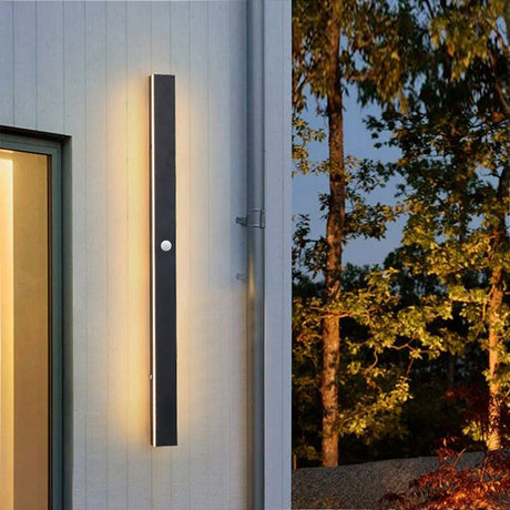 Silex linear outdoor LED wall light motion sensor — GildNest UK