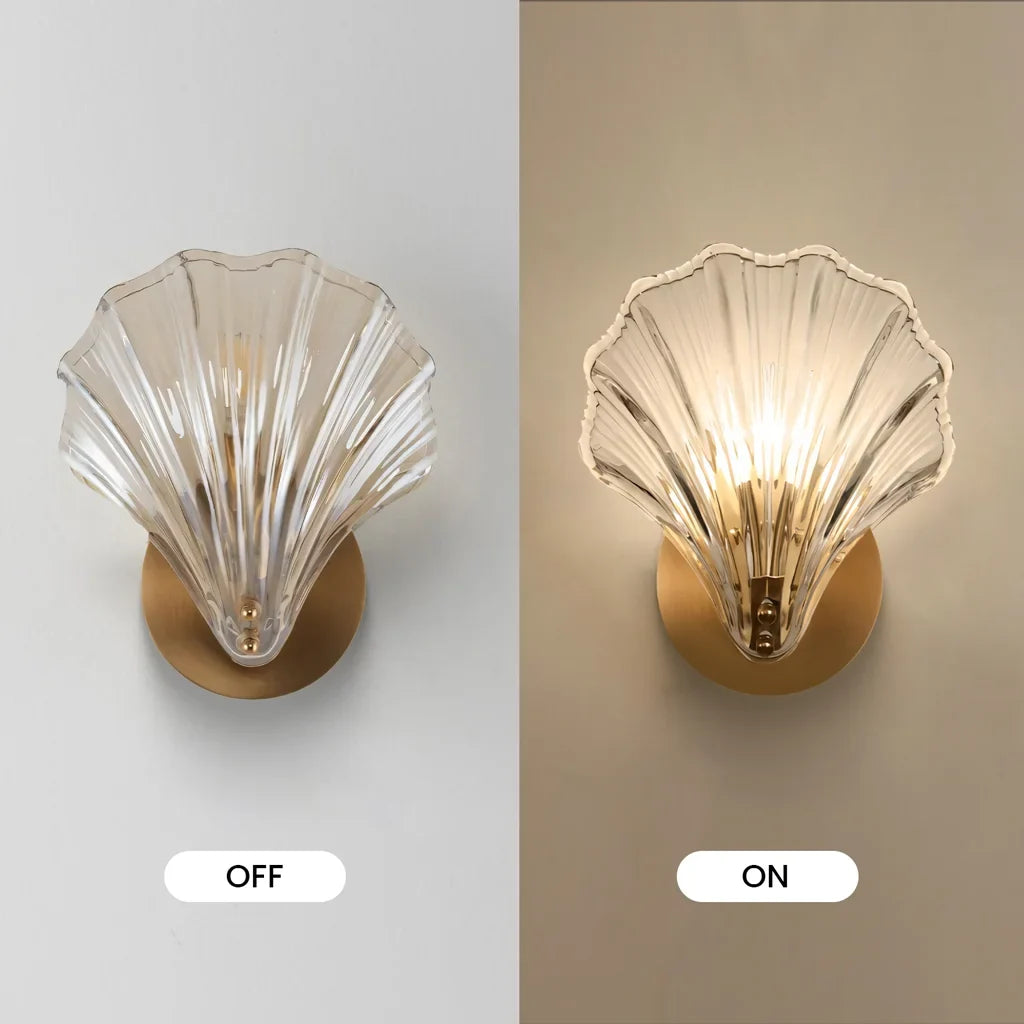 Luis shell wall light