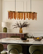 Mar Caramel Champagne Glass 9-Bulb Chandelier lifestyle
