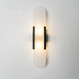 Oblong Alabaster Wall Sconce