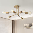Vallin brass sputnik semi-flush chandelier — GildNest UK