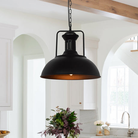 Modern Industrial Dome Pendant Light