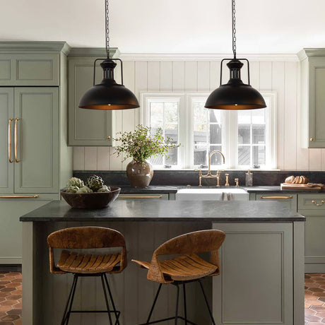 Modern Industrial Dome Pendant Light