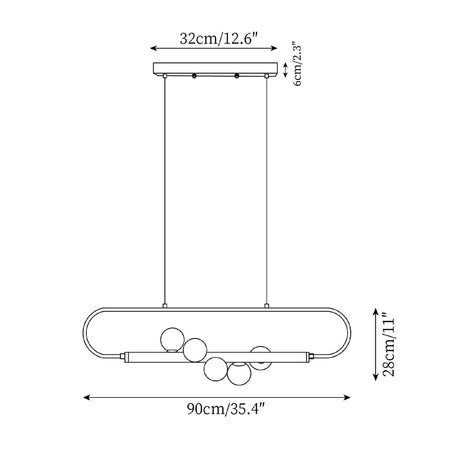 Modern Zeta Chandelier