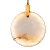 Lenzi Spanish Alabaster Disc Chandelier