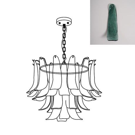 Murano Petal Chandelier