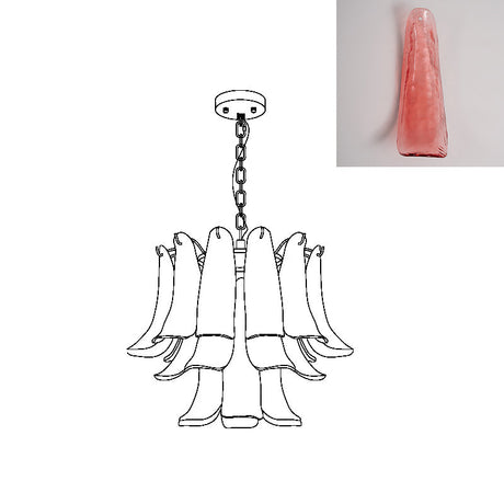 Murano Petal Chandelier