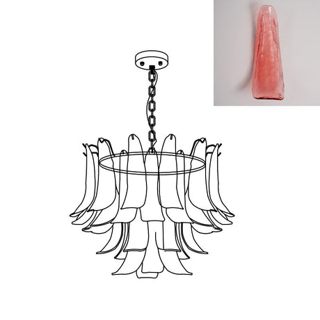 Murano Petal Chandelier