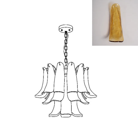 Murano Petal Chandelier