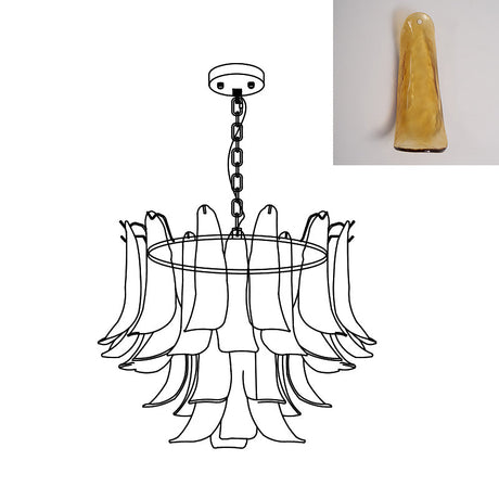 Murano Petal Chandelier