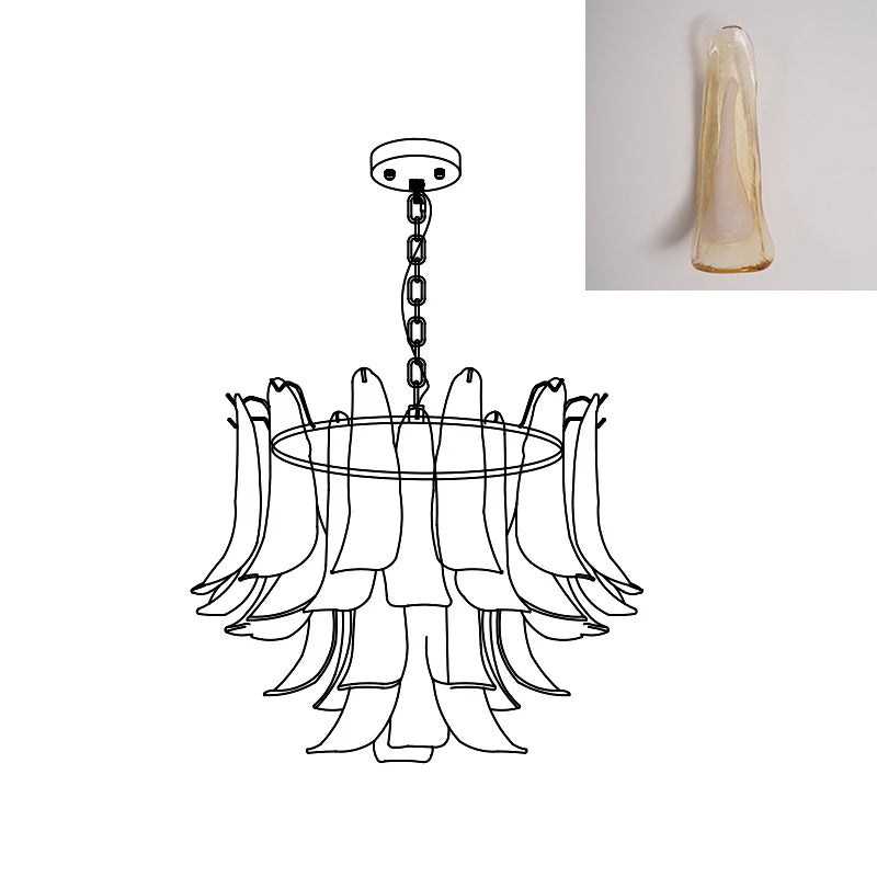 Murano Petal Chandelier