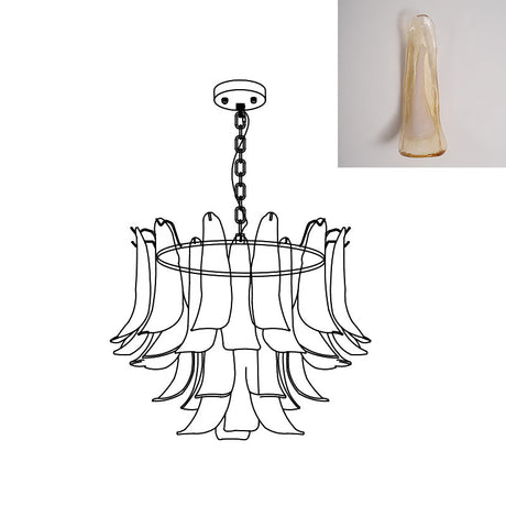 Murano Petal Chandelier