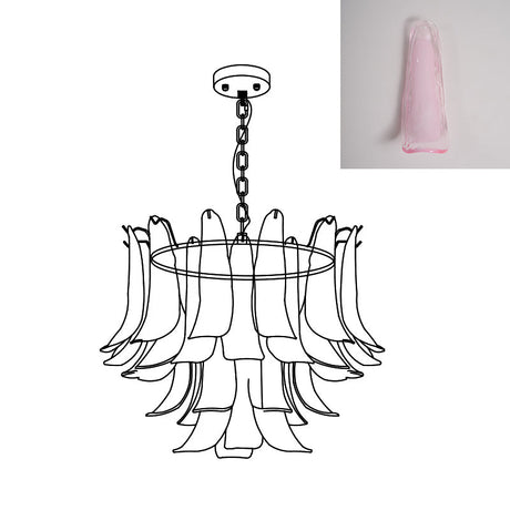 Murano Petal Chandelier