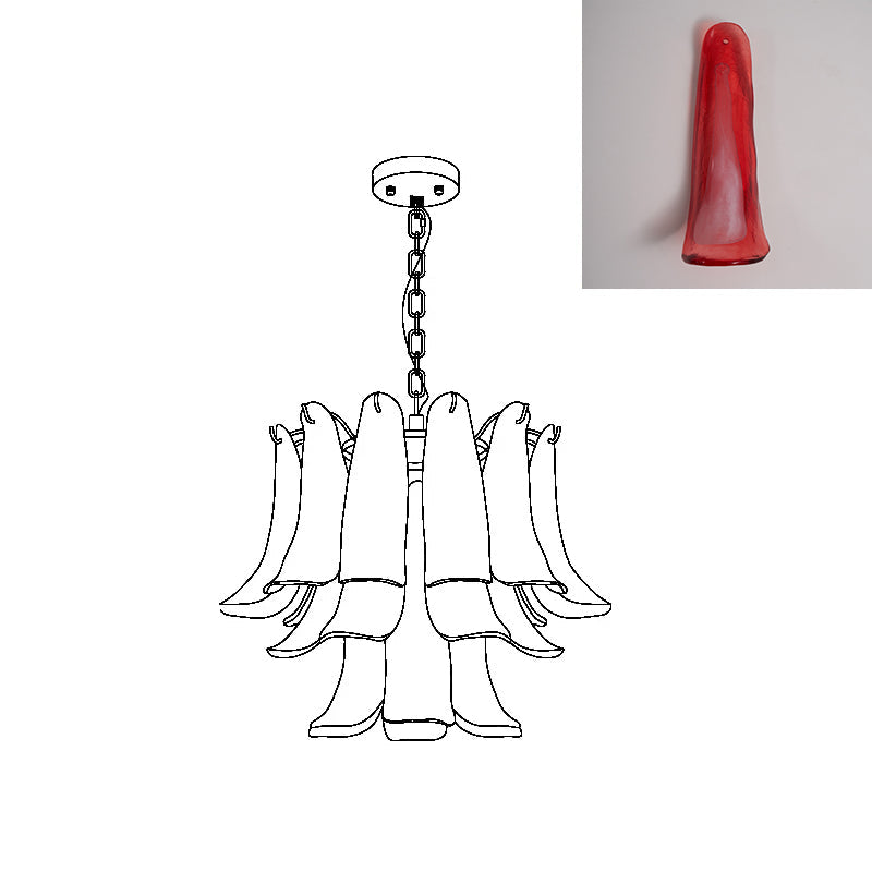 Murano Petal Chandelier
