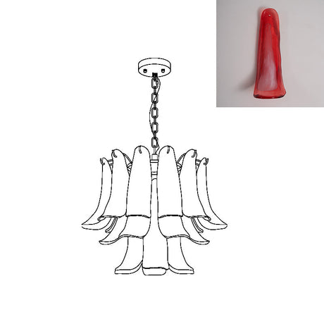 Murano Petal Chandelier