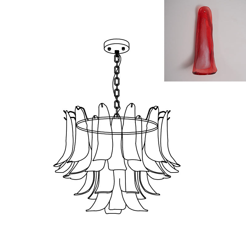 Murano Petal Chandelier