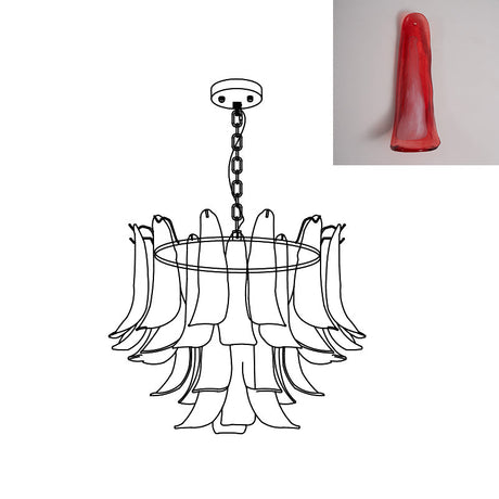 Murano Petal Chandelier