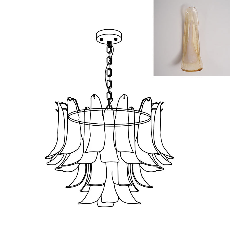 Murano Petal Chandelier