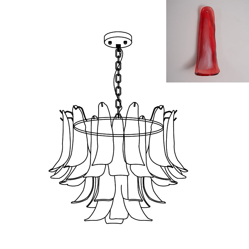 Murano Petal Chandelier