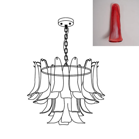 Murano Petal Chandelier