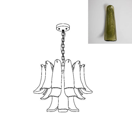 Murano Petal Chandelier