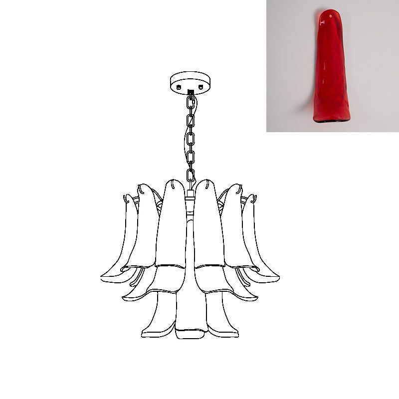 Murano Petal Chandelier