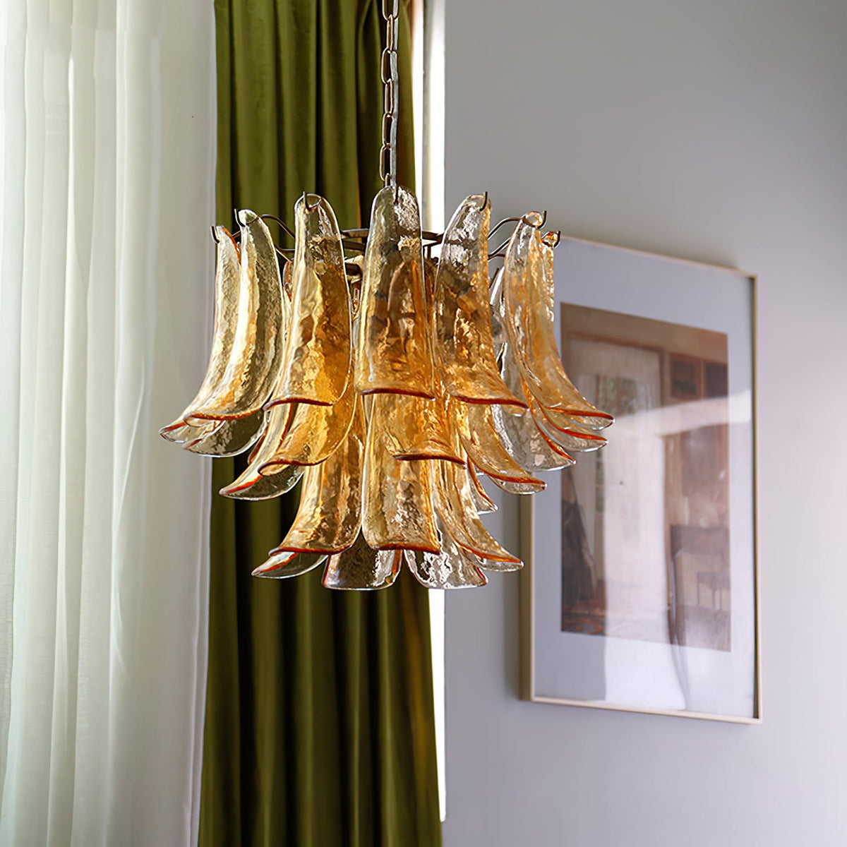 Murano Petal Chandelier