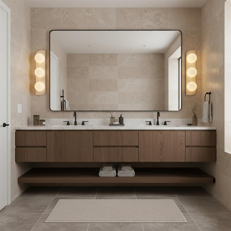 Neptune Travertine Wall Lamp lifestyle