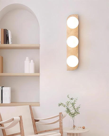 Neptune Travertine Wall Lamp