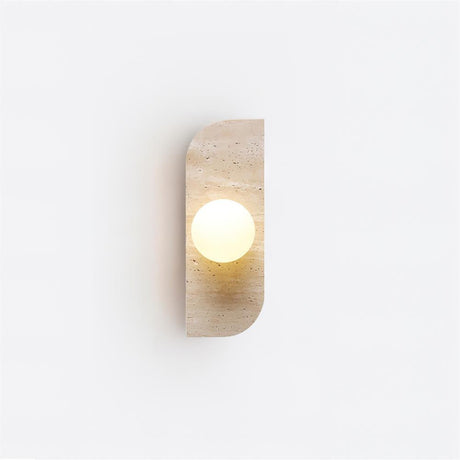 Neptune Travertine Wall Lamp H18cm