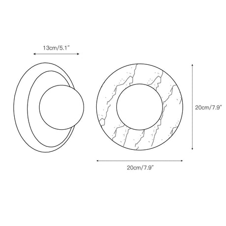 Orli Natural Marble Sconce