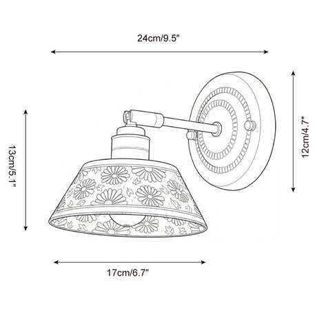 Porcelain Indigo Wall Lamp