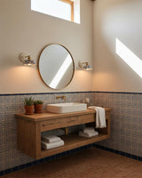 Porcelain Indigo Wall Lamp