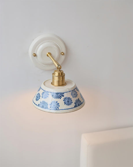 Porcelain Indigo Wall Lamp