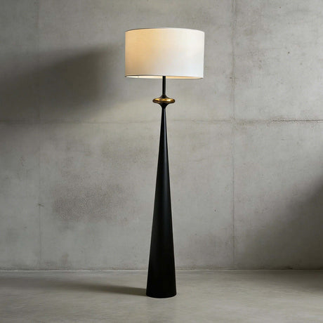Putney Floor Lamp Black & White