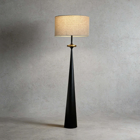 Putney Floor Lamp Black & Beige