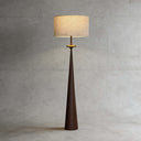 Putney Floor Lamp Walnut color & Beige