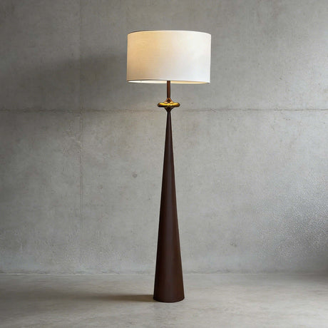 Putney Floor Lamp Walnut color & White
