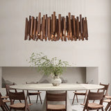 Azera Retro Wood Chandelier