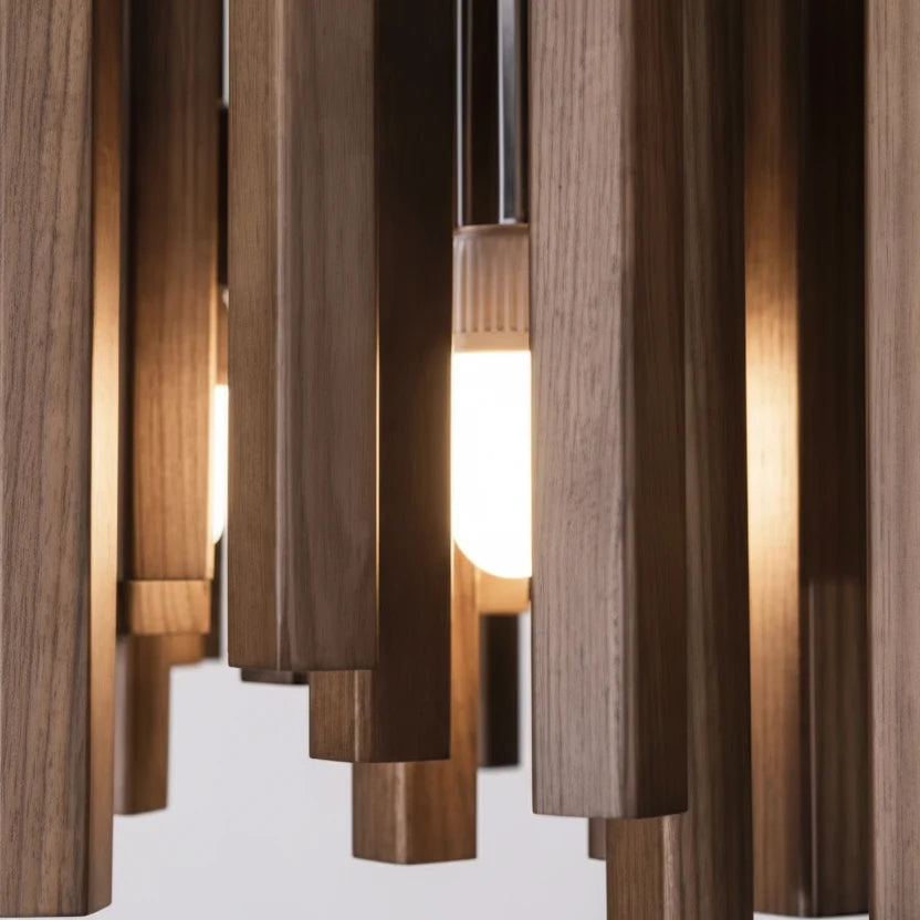 Azera Retro Wood Chandelier